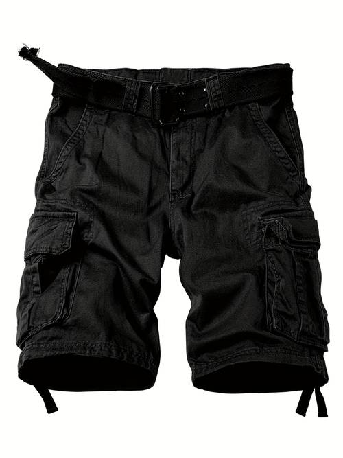 mens casual cargo pants camo pants black combat work pants with 8 pockets outdoor hiking pants multi pockets pants no belt