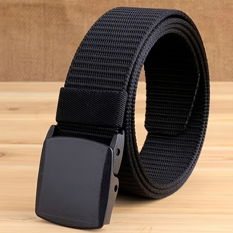 

Ceinture en toile à boucle YKK, hypoallergénique et adaptée aux contrôles de sécurité, pour étudiants.