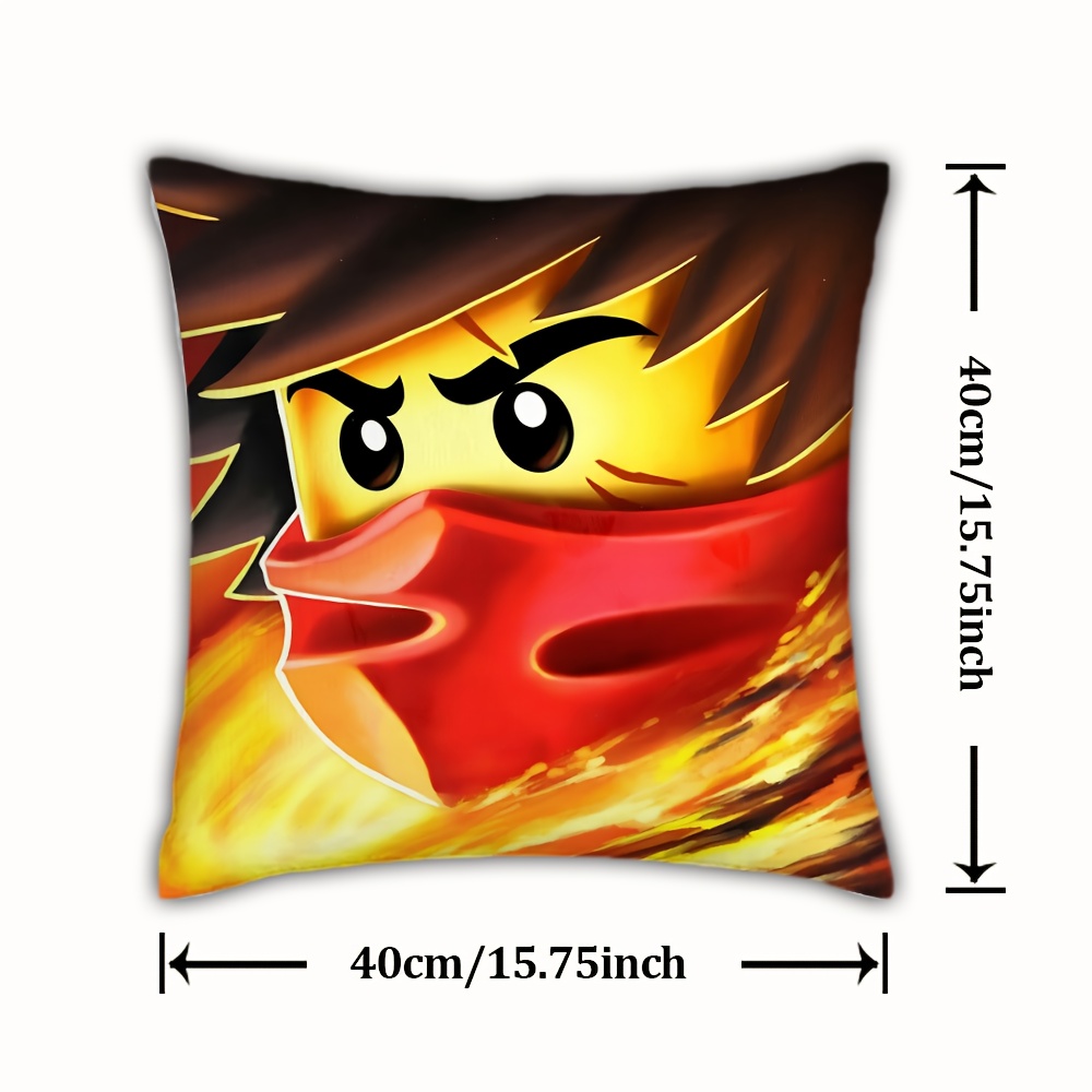TEMU Popular Game N-ninjanomicons Printed Pillowcase, 1pc, Double-sided Print, Zipper Closure, Machine Washable Polyester, Perfect For Decorating