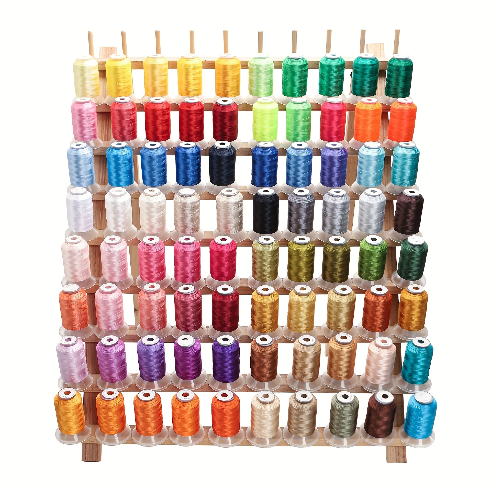 New Brothread 63 Colours Polyester Machine Embroidery Thread Kit 500M