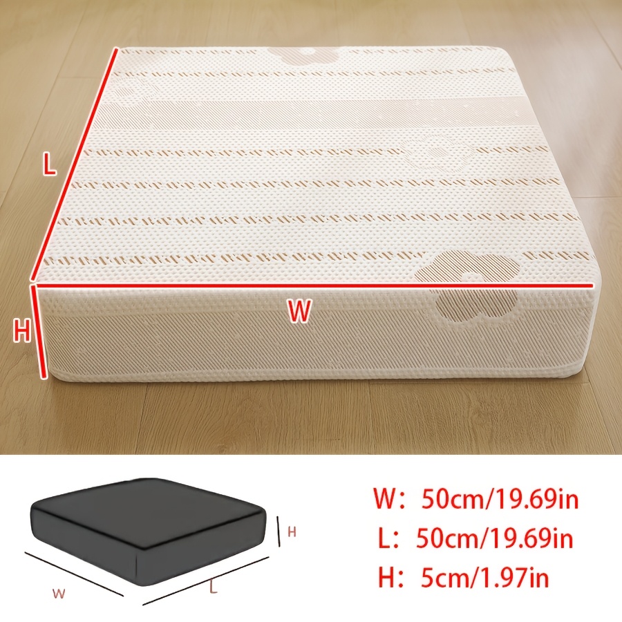 TEMU 1pc Comfortable Seat Cushion, Pet-friendly With Zipper Design For Removable And Washable Cover. Filled With Thick Sponge, Decor. Multi-use As