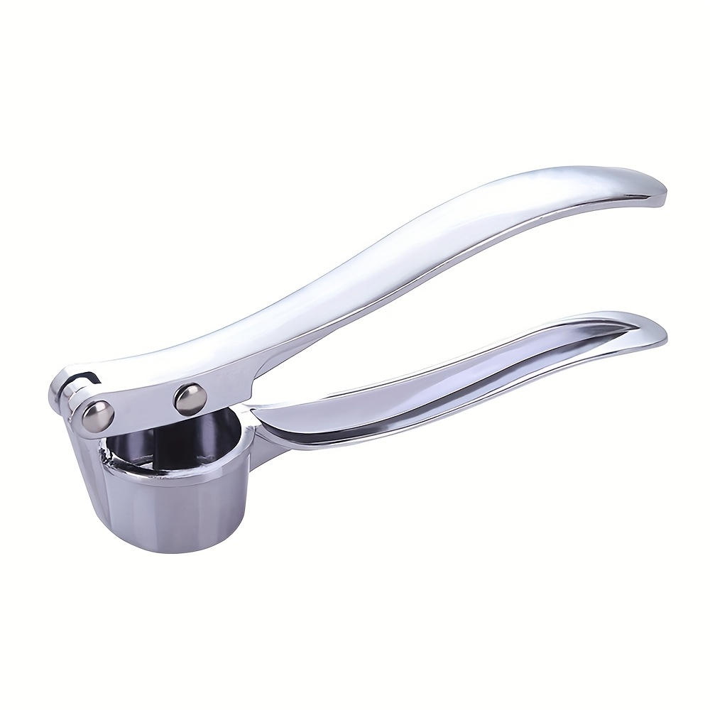 TEMU 1-pack Manual Garlic Press & Crusher With Crusher Plate - Heavy-duty Garlic Crusher, Mincer, Paste Maker, Easy-, Camping, For Garlic, Ginger,
