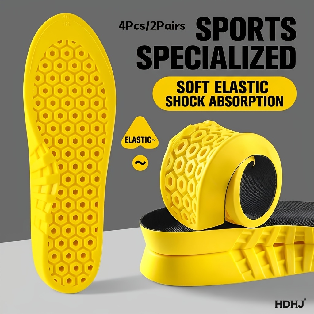 Image of Of Soft Elastic Shock-absorbing Insoles No, To Stand For Long Periods Sweat-absorbent Breathable, And Comfortable Casual Insoles