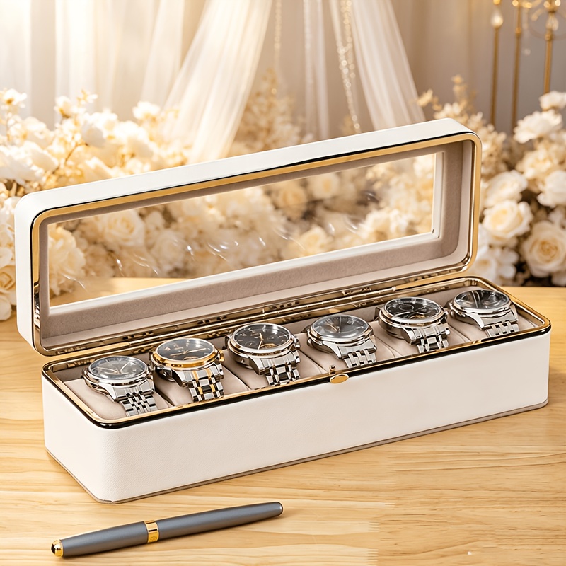 Image of Watch Storage Jewelry Box, Watch Box, Men's Wedding Favors, Valentine's Day, Father's Day, Thanksgiving Gift, Jewelry Boxes