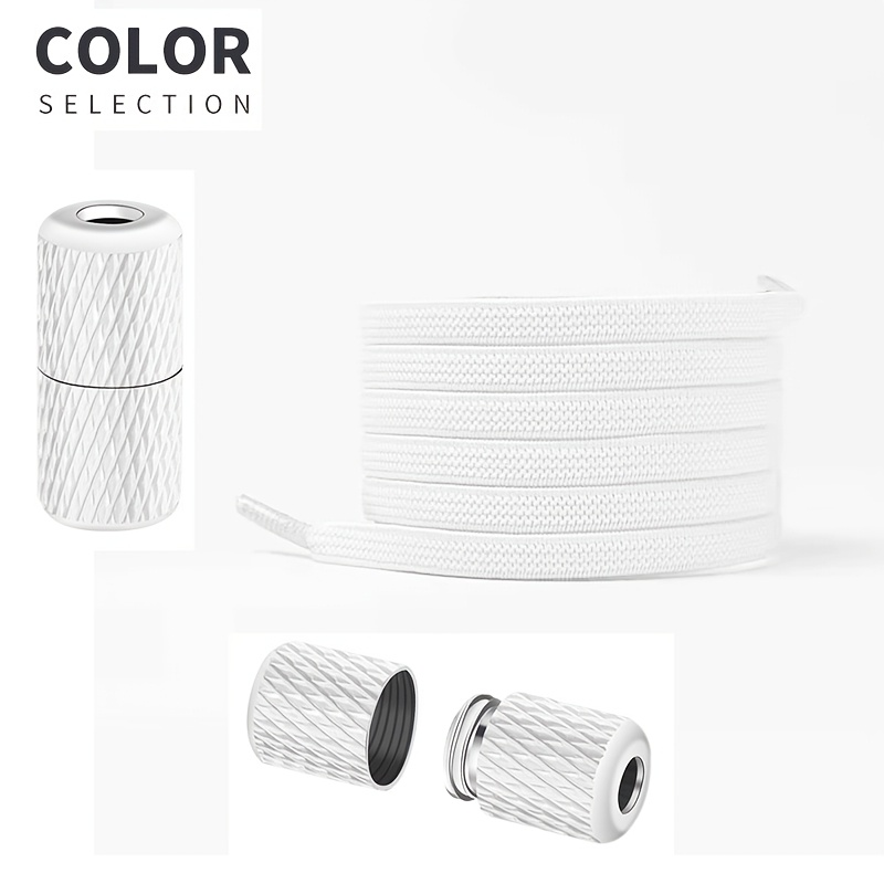 Sneaker Shoelaces, Casual No-tie Shoelaces For Men And Women, Elastic Flat Round Shoelace Buckles, No-tie Fastening Solution