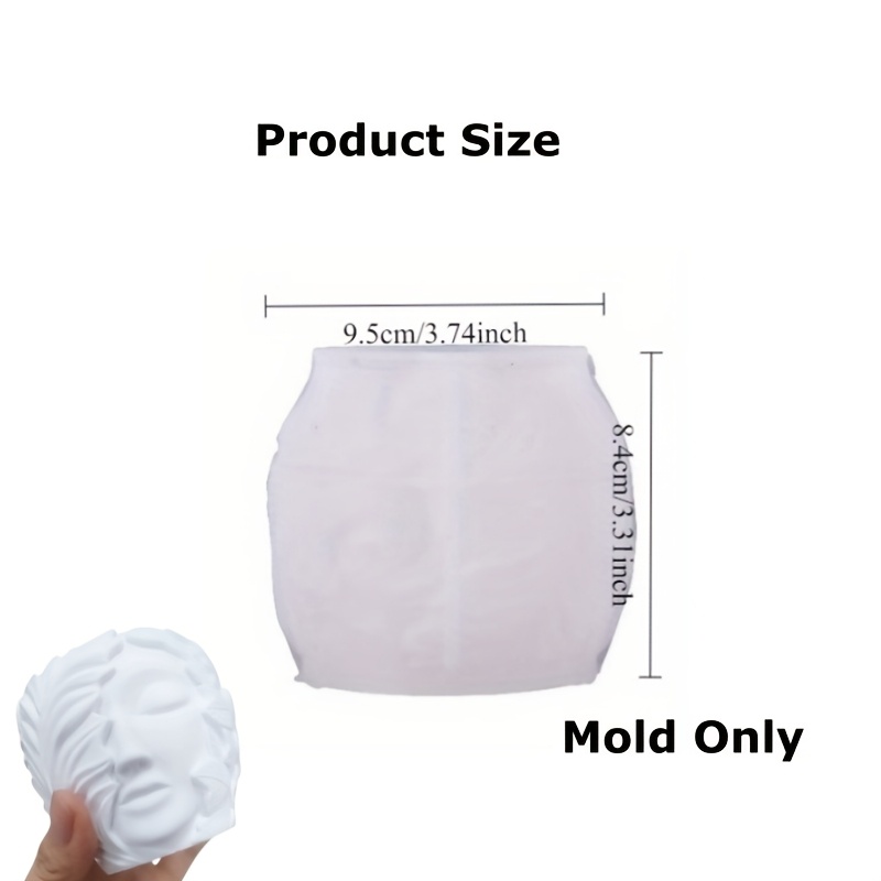 Image of Artistic Face Jar Candle Making Mold - , Reusable, Silicone Mold For Diy Candles, Resin Crafts & Home Decor - Perfect For Artistic & Unique Gifts