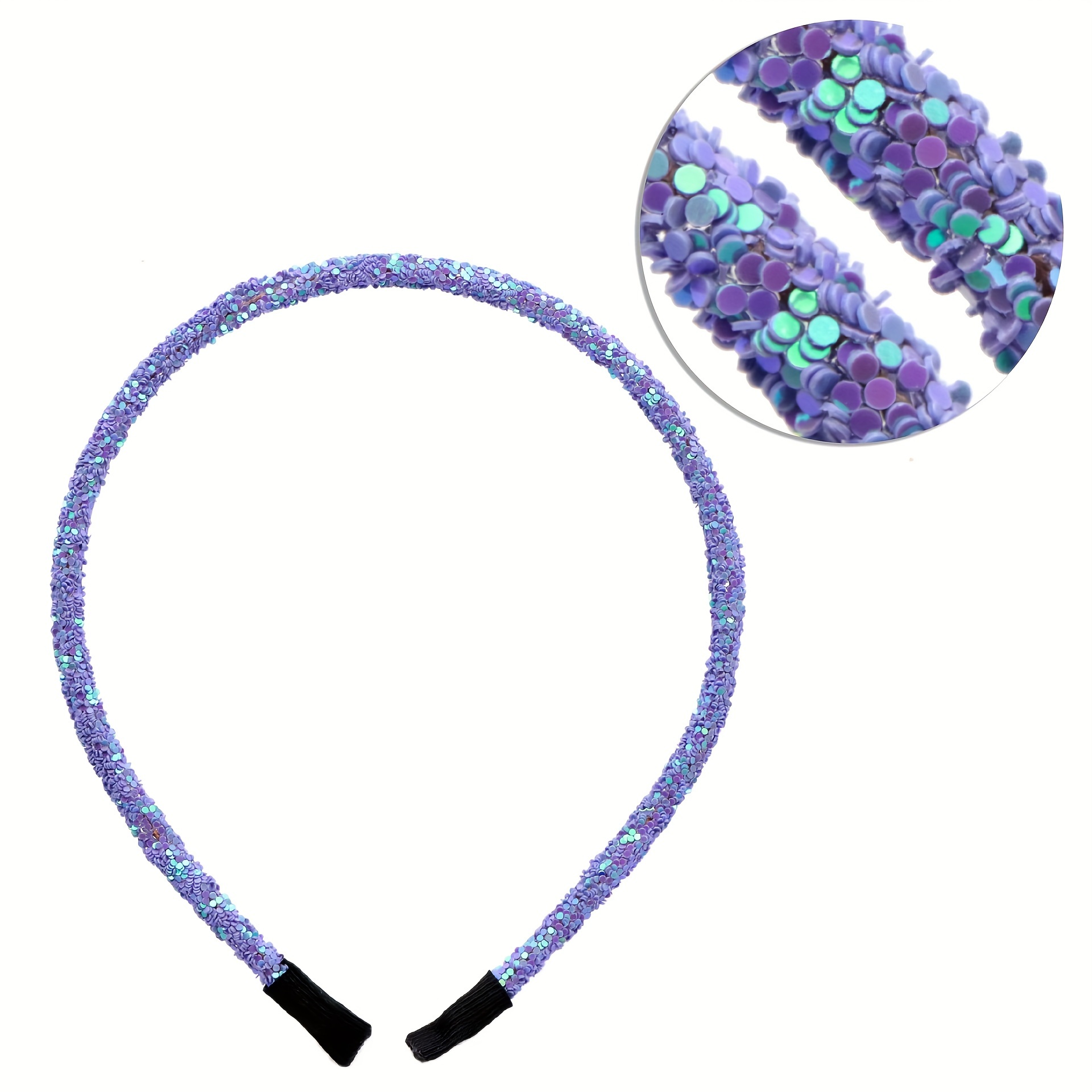 Single Glitter Headband with Sequins & Glitter Powder