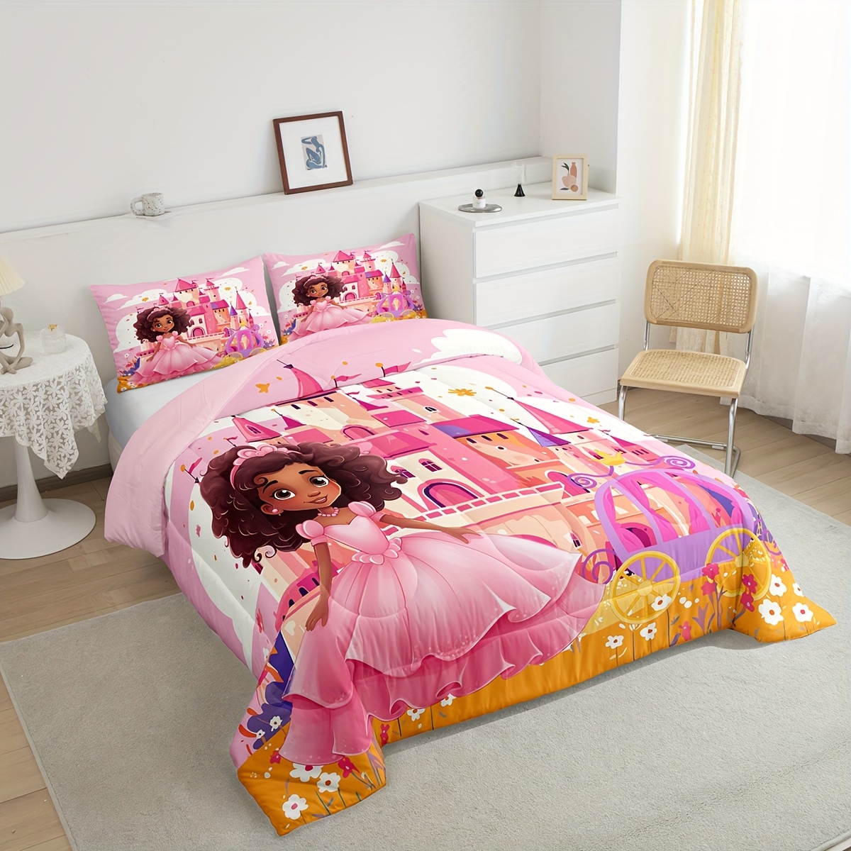 comforter set castle carriage Temu