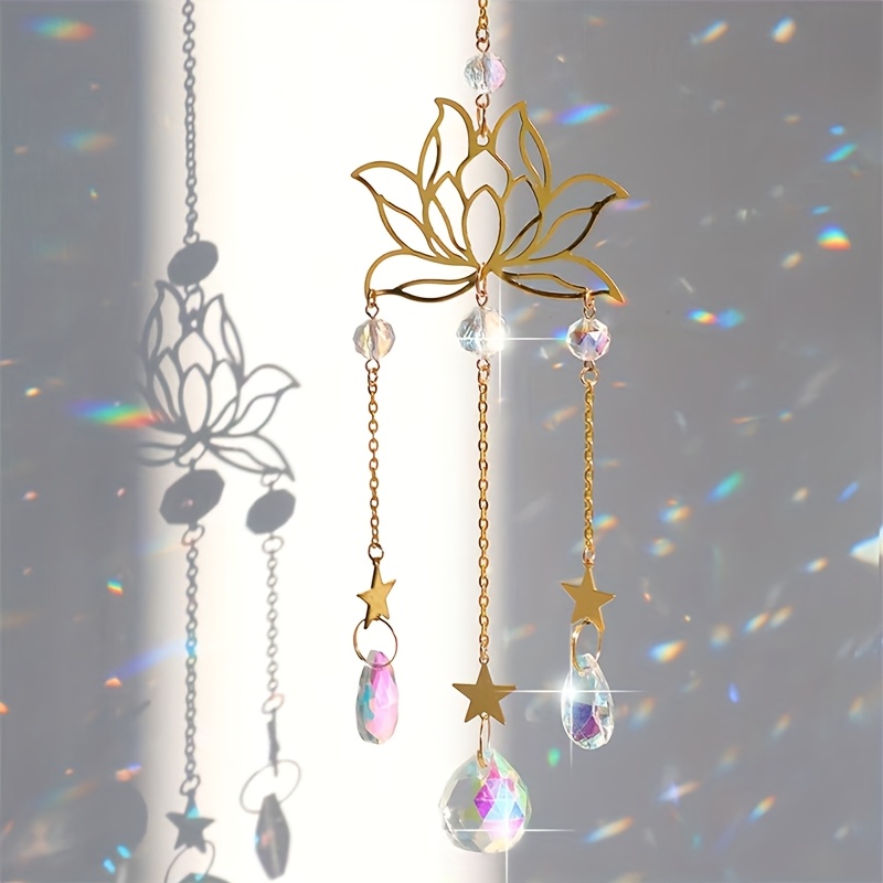 E-shop Kristall Prisma Lichtfänger, Hängender Sonnenfänger, Geeignet für Fensterdekoration, Dekor, Hochzeit, Weihnachtsgeschenk
