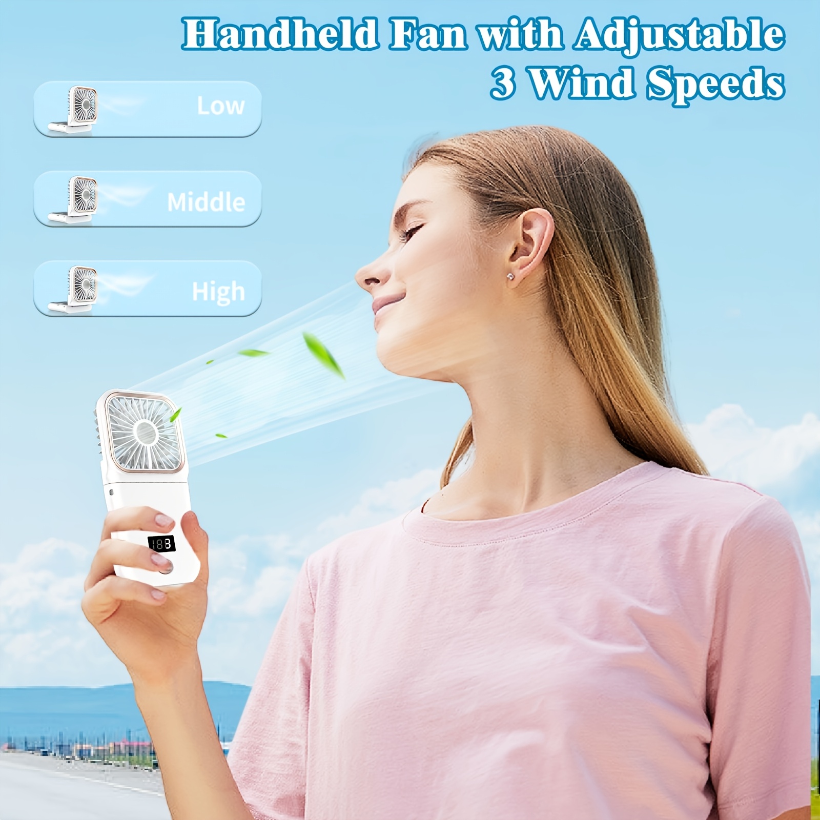 ultra thin portable handheld mini fan usb Temu United Arab Emirates