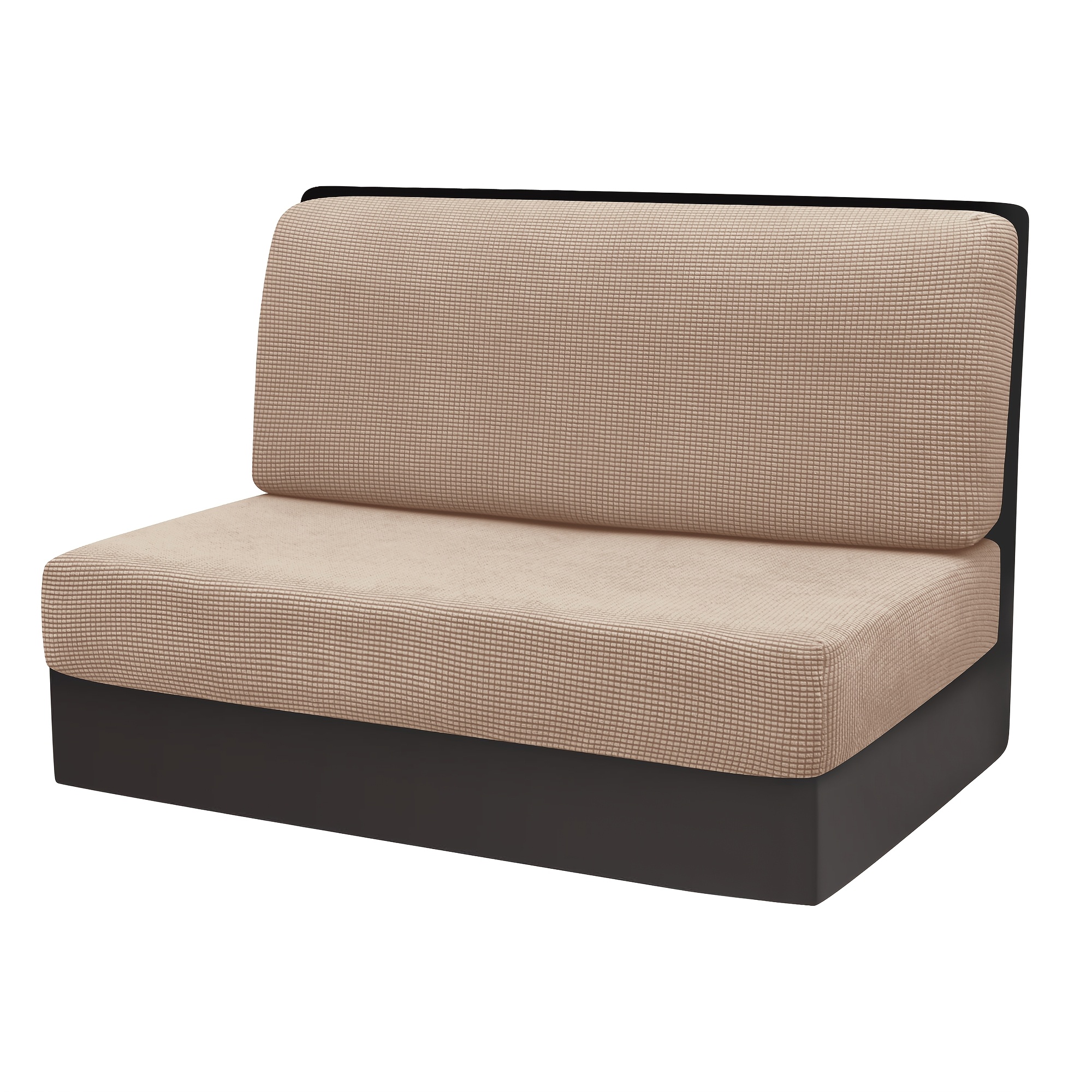 2pcs/set Stretch Corn Velvet Jacquard Rv Chair Covers, Reusable And Machine Washable