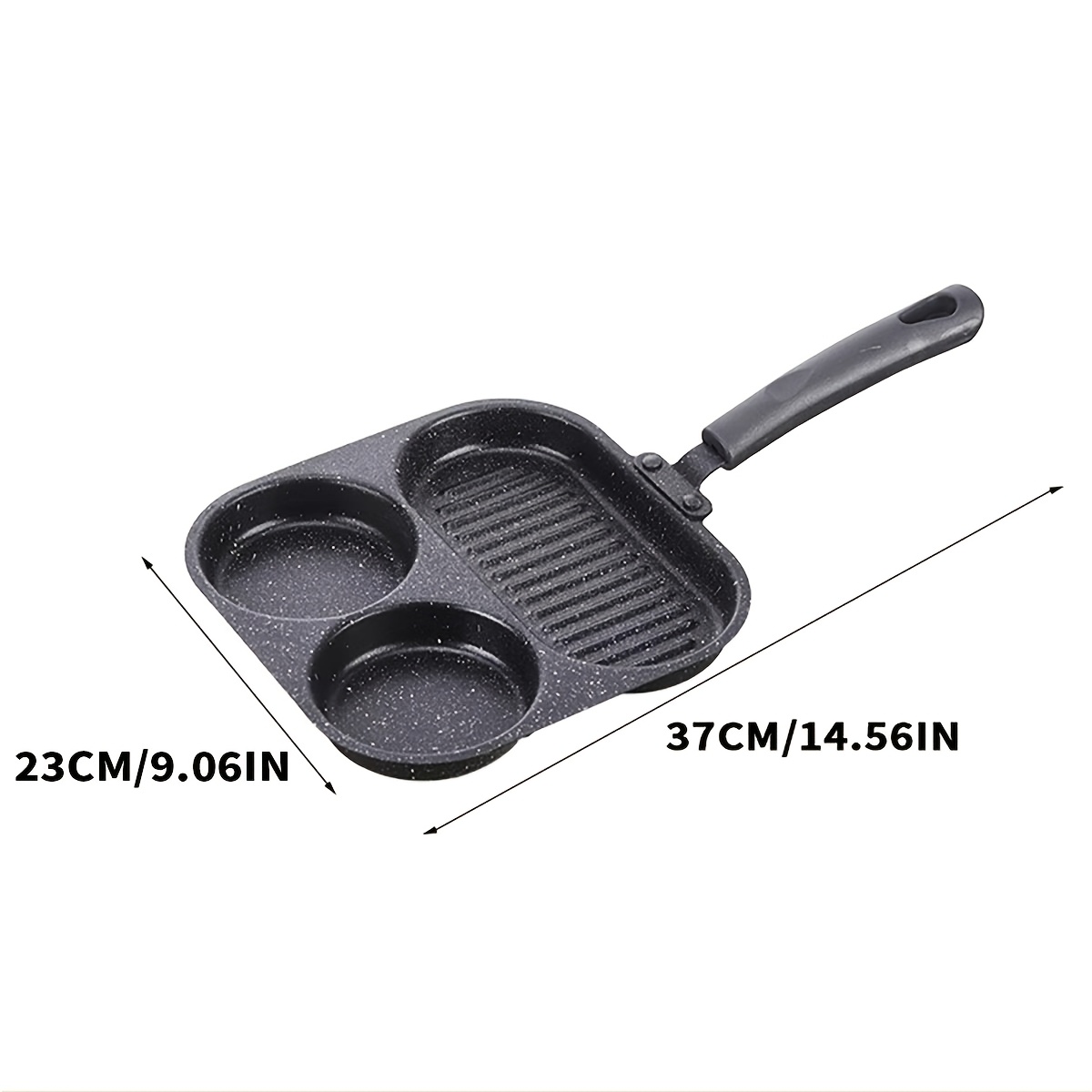 TEMU 1pc Of Cast Iron Non Stick Frying Pan, Pancake And Hamburger Frying Pan, Easy To Clean Frying Pan, Suitable For Gas Stove And Induction Cooker,