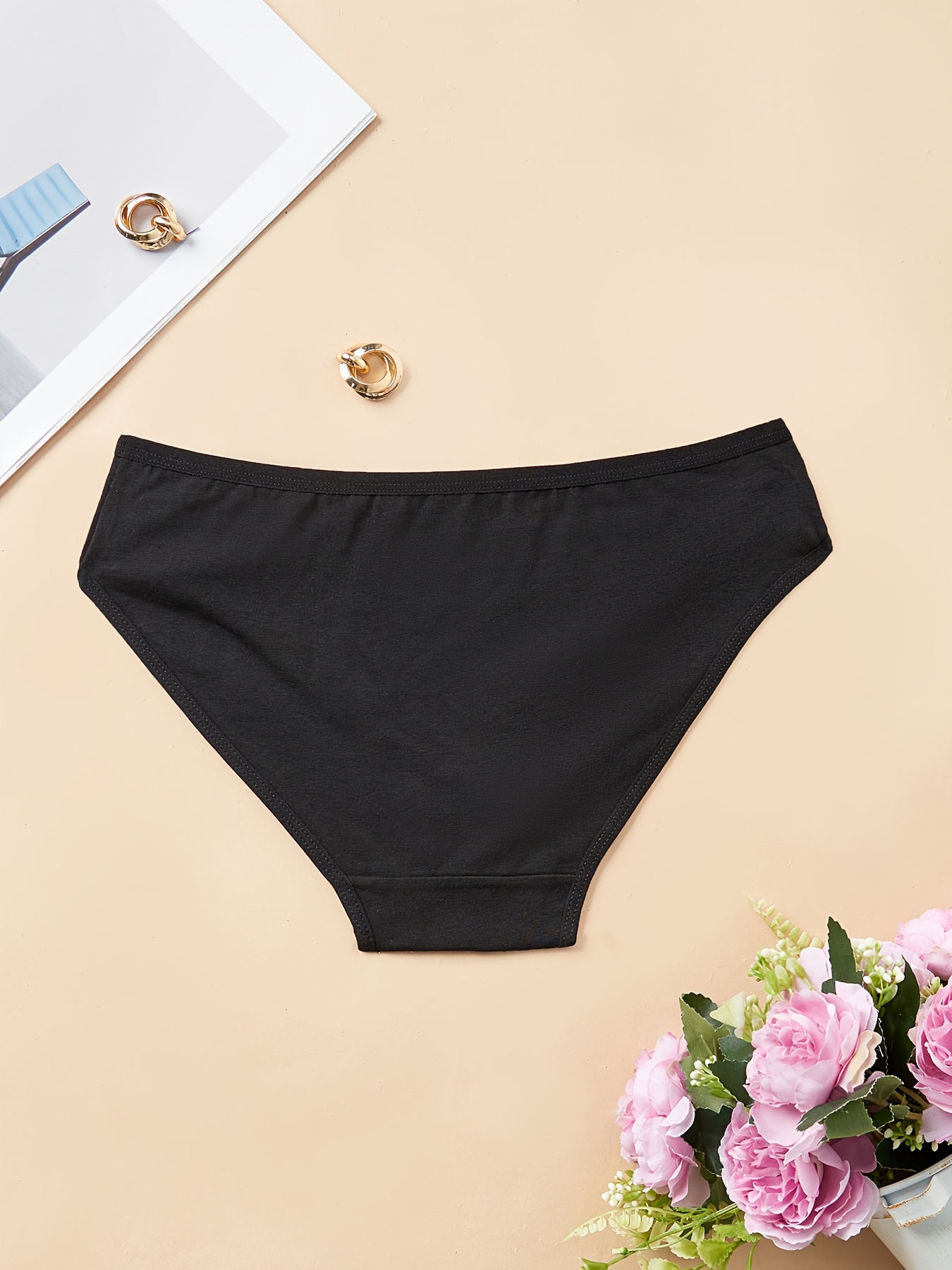Personality Design Solid Color Casual Panties Simple and Exquisite Design  Comfort Items for Women Under 5 : : Clothing, Shoes & Accessories