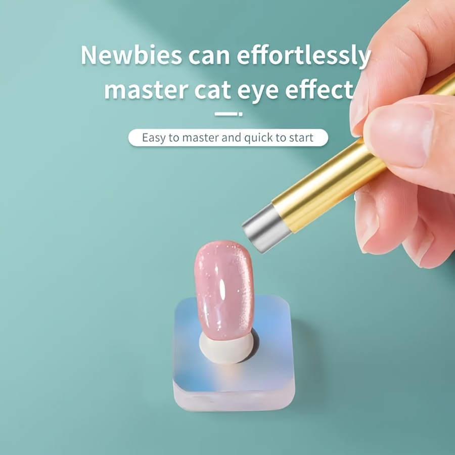 Cylindrical Handle Cat Eye Nail Art Tool