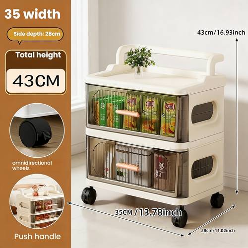 item picture a drawer style small cart for home use multi layered suitable for storing snacks in the bathroom bedroom kitchen and living room with a storage box storage drawer units