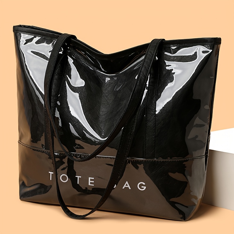 Image of Women's Large Capacity Elegant Handbag/shoulder Bag - Durable Synthetic ( / /) With Fixed Strap & Zipper Closure, Polyester Lining - Professional Bag, Handheld For Everyday Use, Shopping, Travel