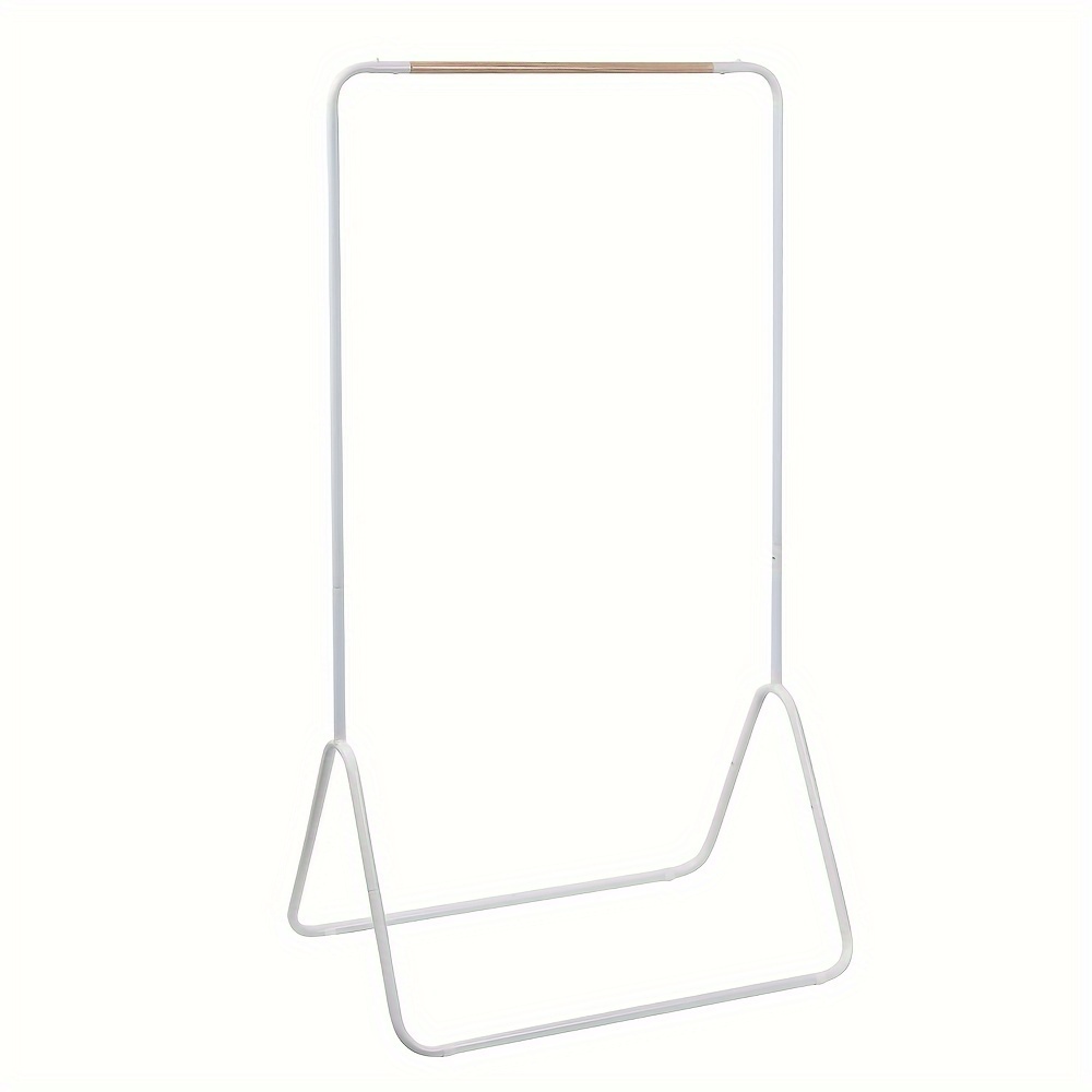 1pc Clothing Rack Hanging Clothes Metal White About 79x43x145cm (wxdxh)