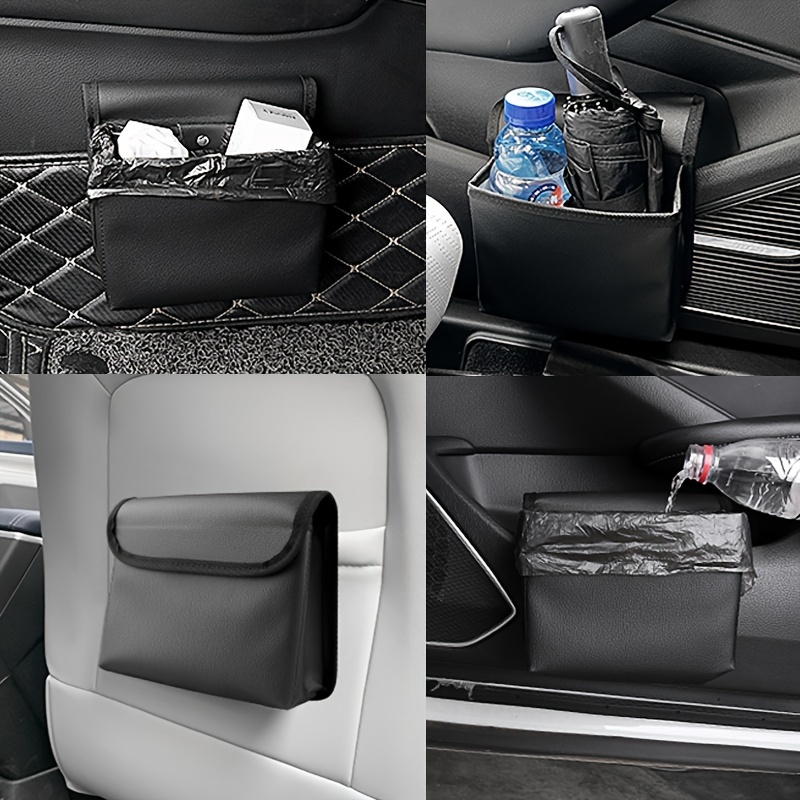 

Car Trash Can Door Storage Box Foldable Seat Back Hanging Storage Bag Storage Box Car Interior Accessories