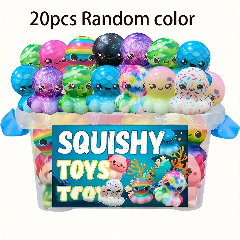 10/  pièces jouets      , jouets -stress amusants   à relevage  , convient pour récompenses de classe, cadeaux de fête, cadeaux danniversaire, cadeaux de fêtes (couleurs aléatoires). couleur aléatoire