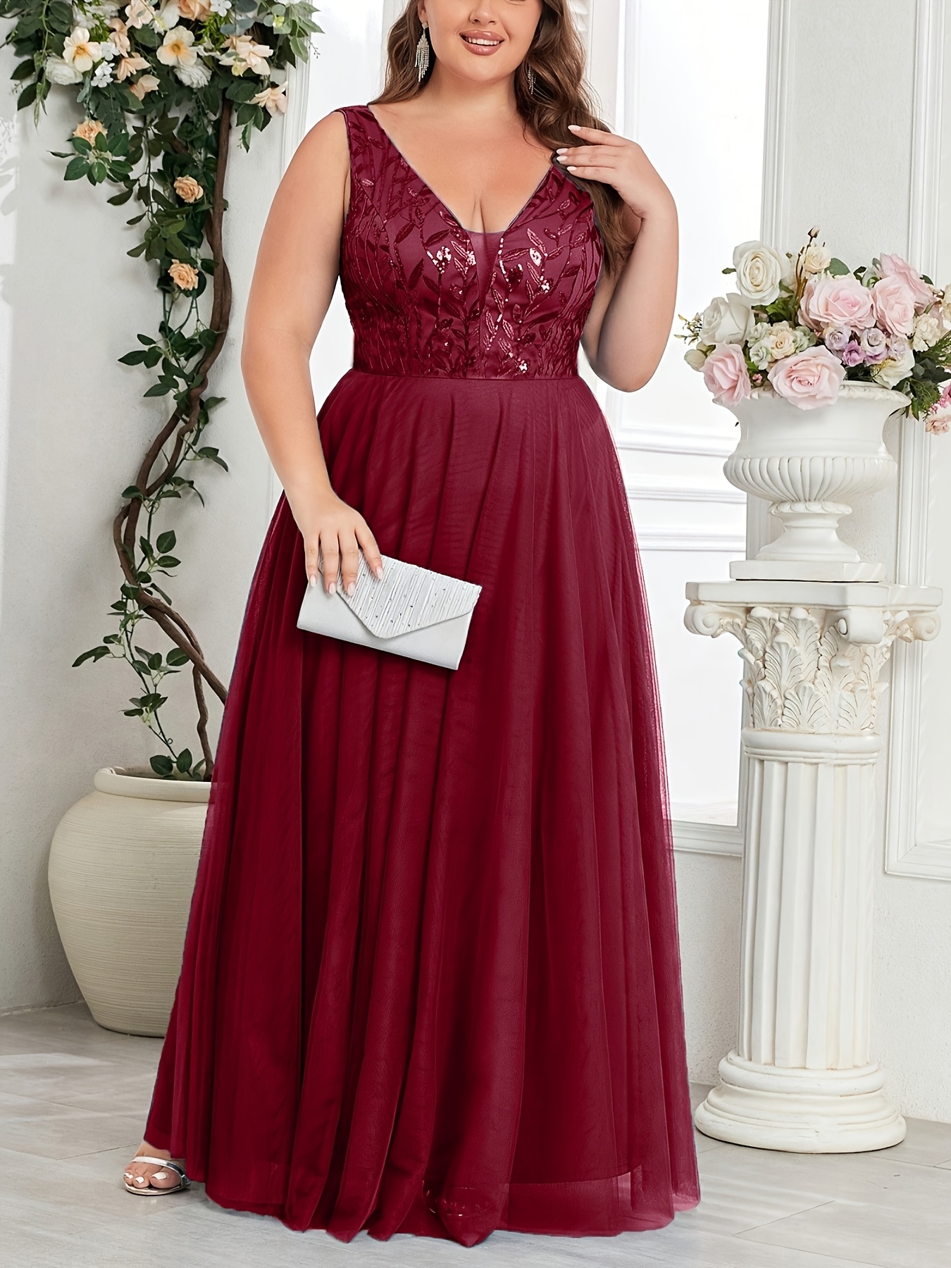 lace sequin formal dress Ombre Sequin Lace-Up Trumpet Dress by Tiffany Designs 16051 00 / Multi main image 1
