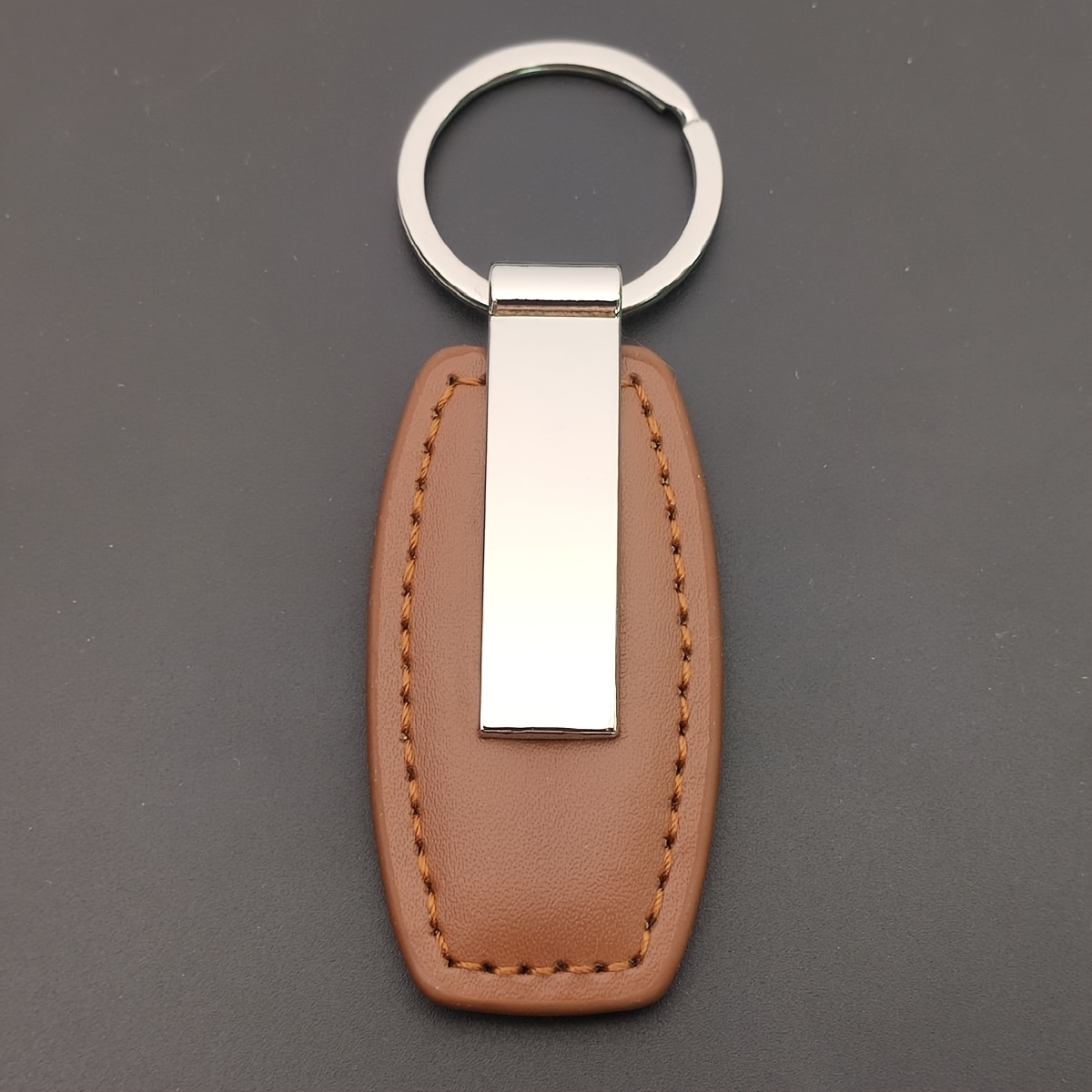 TEMU Personalized Custom Laser Engraved Keychain, Vintage Anti-loss Id Card Holder, Engrave Name And Phone Number, Christmas Thanksgiving Anniversary