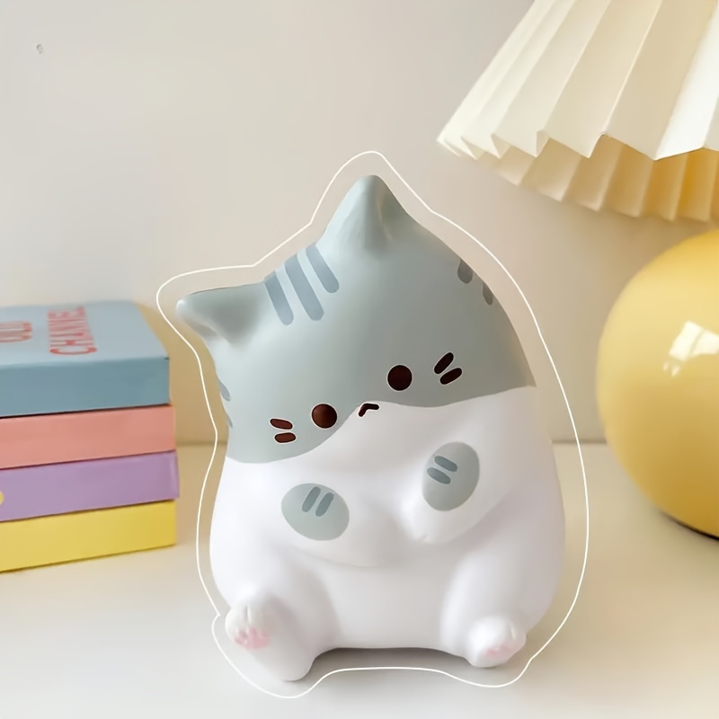 1pc Cute Cartoon Cat Squeeze Toy, Soft Slow Rebound PU Pop Fidget, Mixed Colors, Ideal for Kids & Adults, Perfect for Halloween & Christmas Gifts