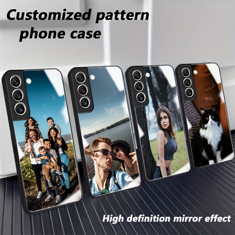 

Customizable Phone Case With Photo Pattern, Acrylic , High , Black , Suitable S24/23/22/21/20/10/9/8/ultra/plus/+/fe/5g/uw/lite/e