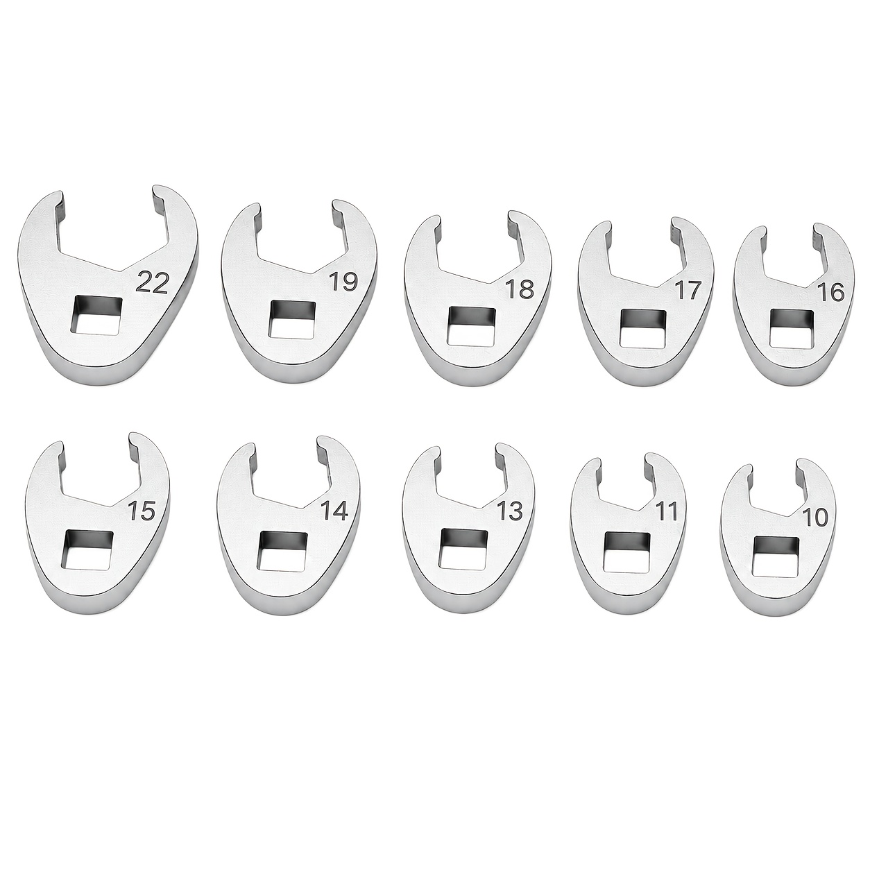 TEMU Set di chiavi a da 10 pezzi con attacco da 3/8", di chiave a e a bussola per dadi a bussola da 10-22 mm ( 12 13 14 15 17 mm), acciaio ad di