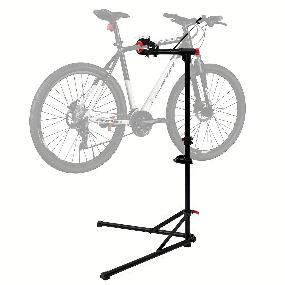 TEMU 1pc Bicycle Mounting Rack, Bike Repair Rack, Bike Repair Stand, Three-legged, Four-legged, Cycling Products, Bike Storage Racks And Additions,