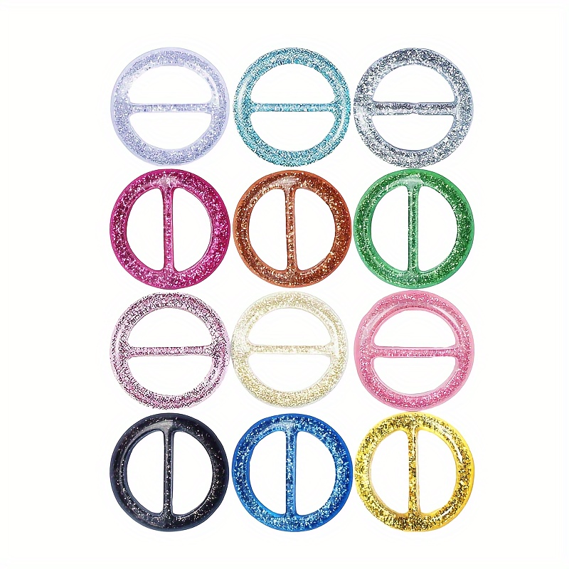 

12pcs & T- - 1.6" Round In Assorted For Women