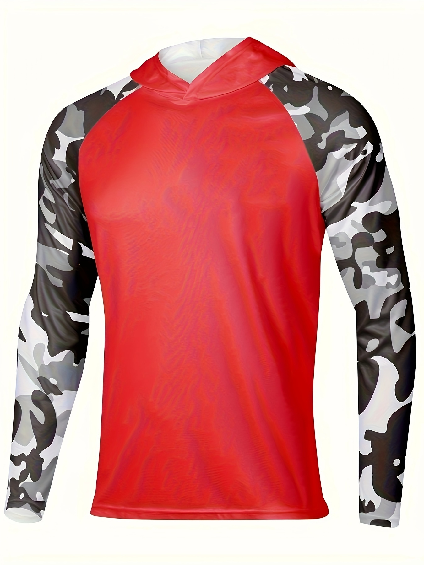 Men's Camouflage Long Sleeve Upf 50+ Sun Protection Hoodie - Temu United  Kingdom