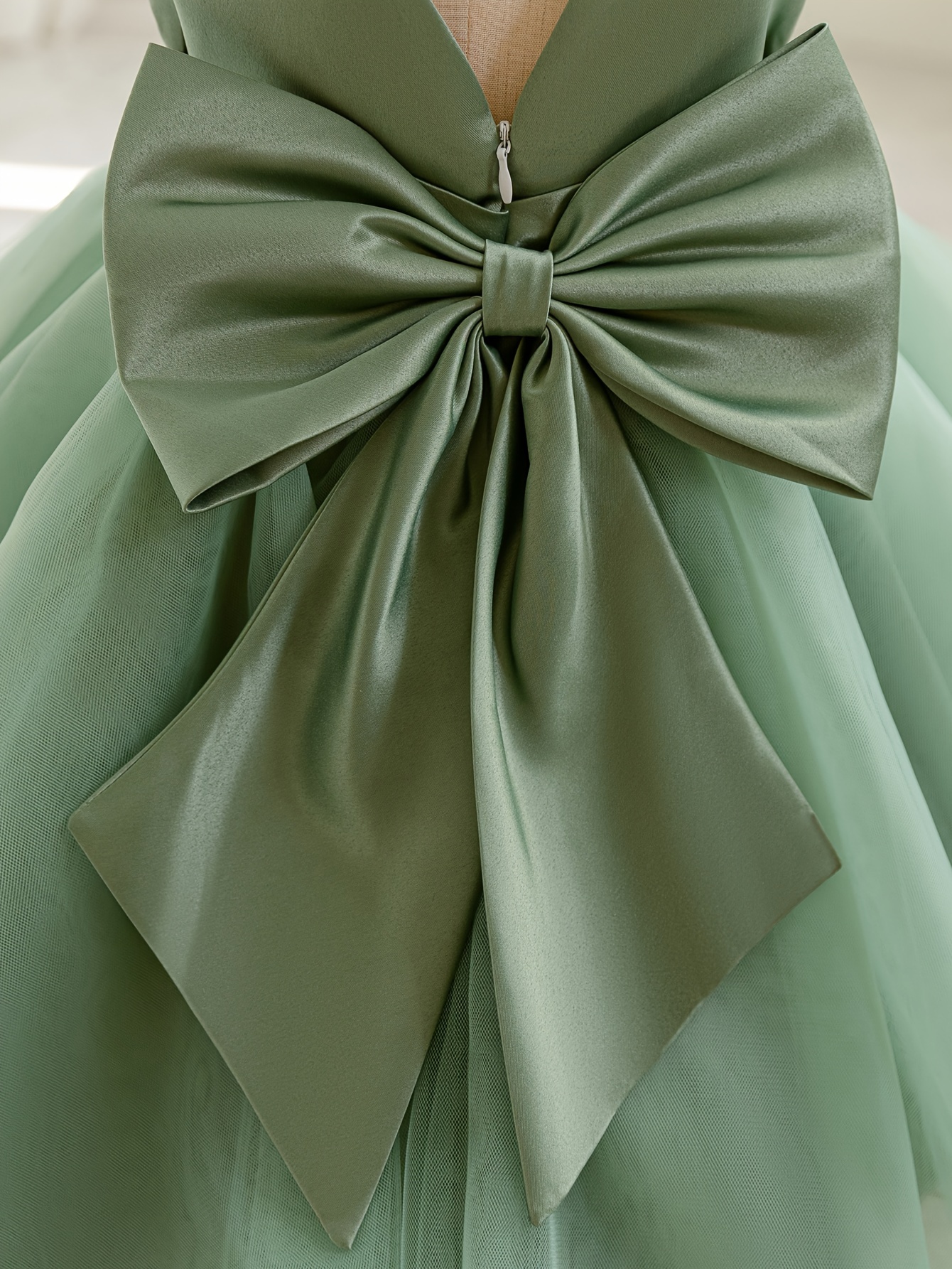 princess wedding dress bow back sleeveless neck line tutu - Temu Mexico