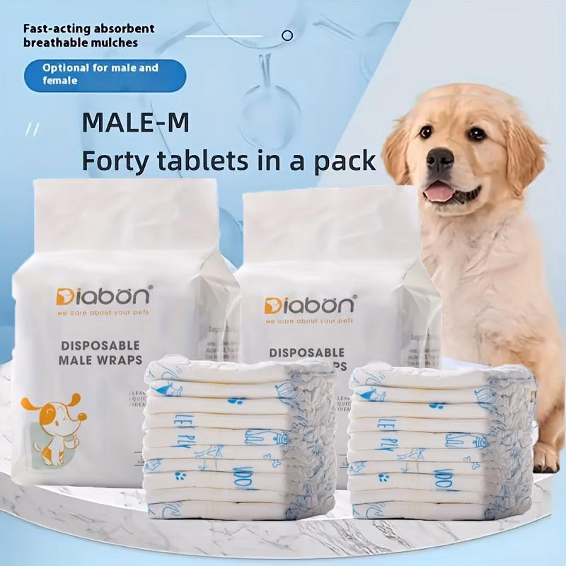 30pcs of disposable pet diapers leak proof pads for dogs and dog sanitary pants Product details 8