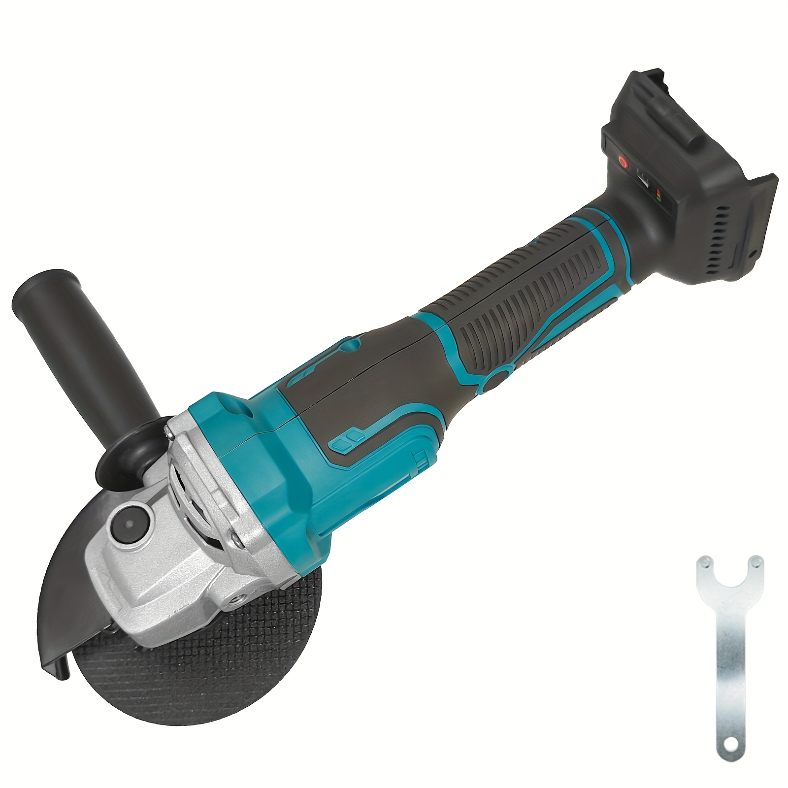 TEMU Amoladora inalámbrica de 730W, herramienta de batería sin escobillas para batería Makita de 18V, amoladora eléctrica de 9000 RPM para corte de