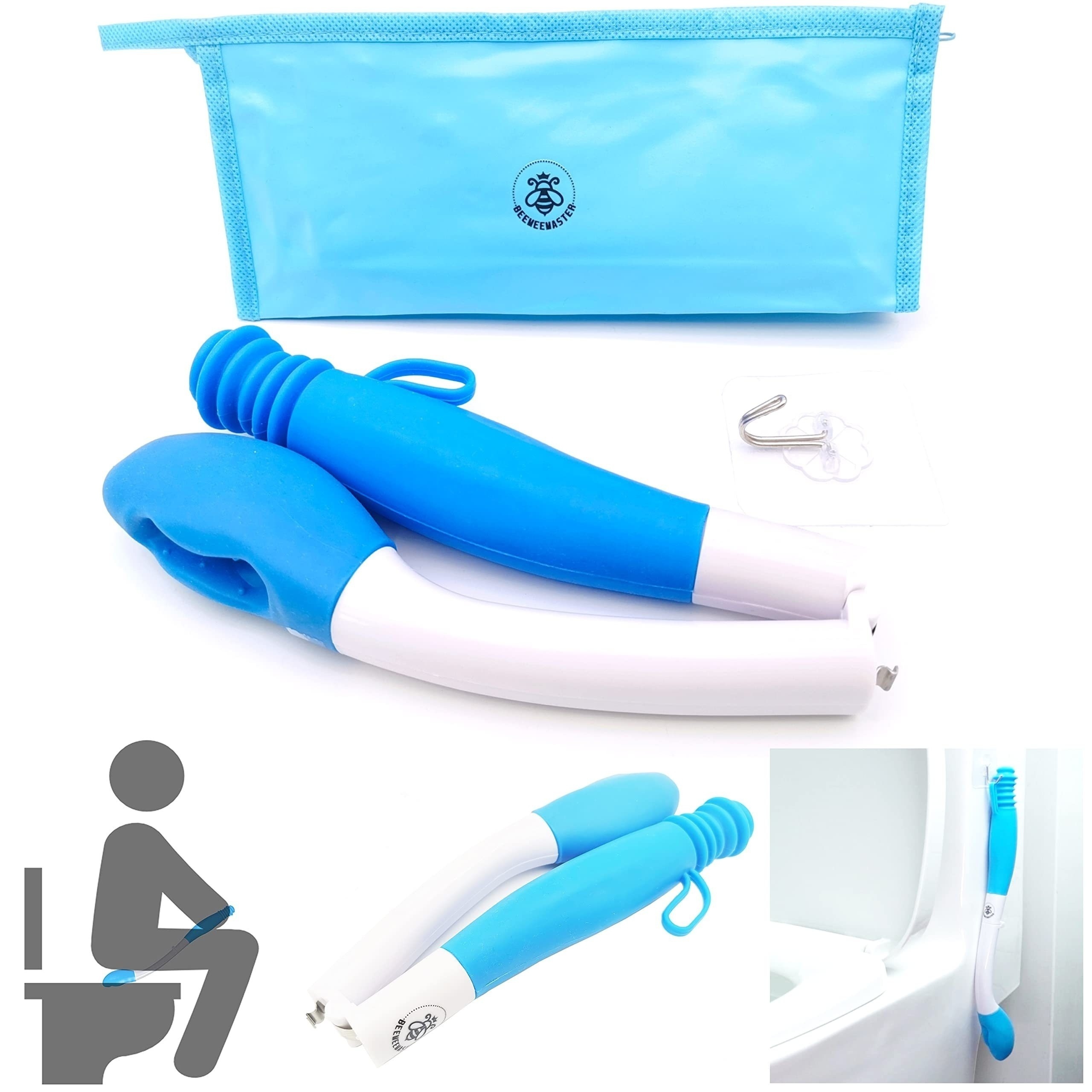 

Foldable Long Reach Comfort Wet Tissue Wipe Aid Handle Portable Toilet Paper Holder Toilet Tissue Aid Butt Wiper Holders For Disabled/unable Wipe
