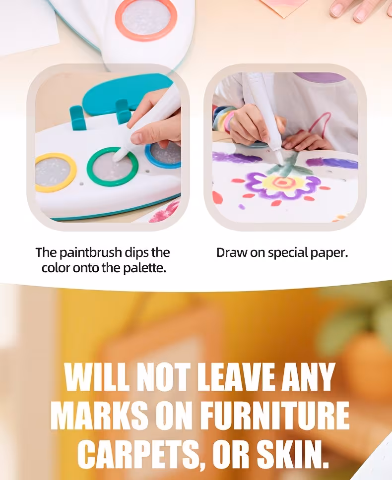 brush mess free painting station for kids learning activity toy holiday and christmas gifts for kids Product details 10