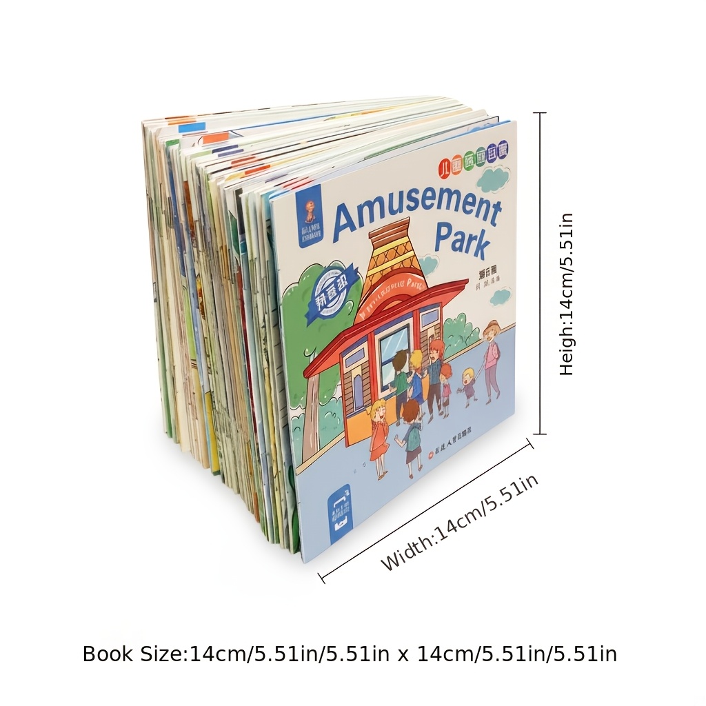 Image of 10packs Random Enlightenment Story Books With Audio Voice Along No Battery Color Marked For Easy Learning Perfect Teaching Aid And Gift For Holidays And