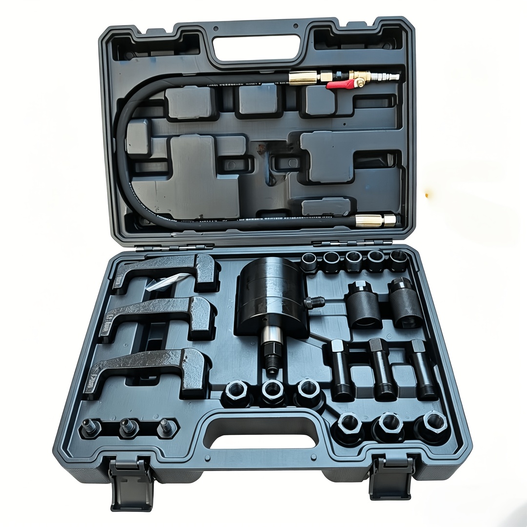 25pcs Injector Removal Puller Pneumatic Injector Extractor Puller Kit Car Tools Sets