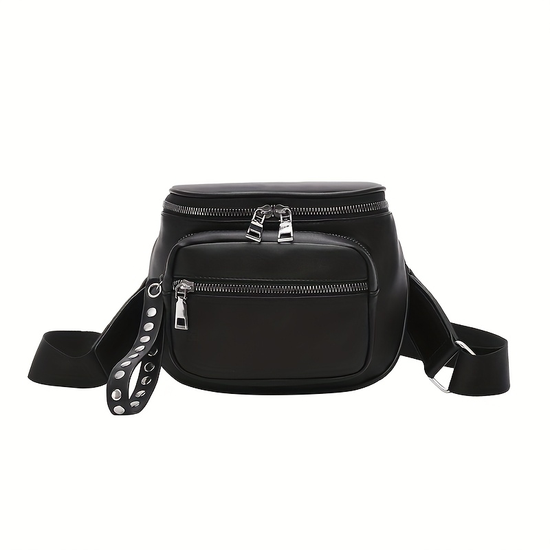 TEMU 1pc Unisex Fashion Shoulder Bag, Large Capacity Crossbody Bag, Women's Shoulder Bag, Detachable Strap, Handbag, Waist Pack, Chest Bag, Large
