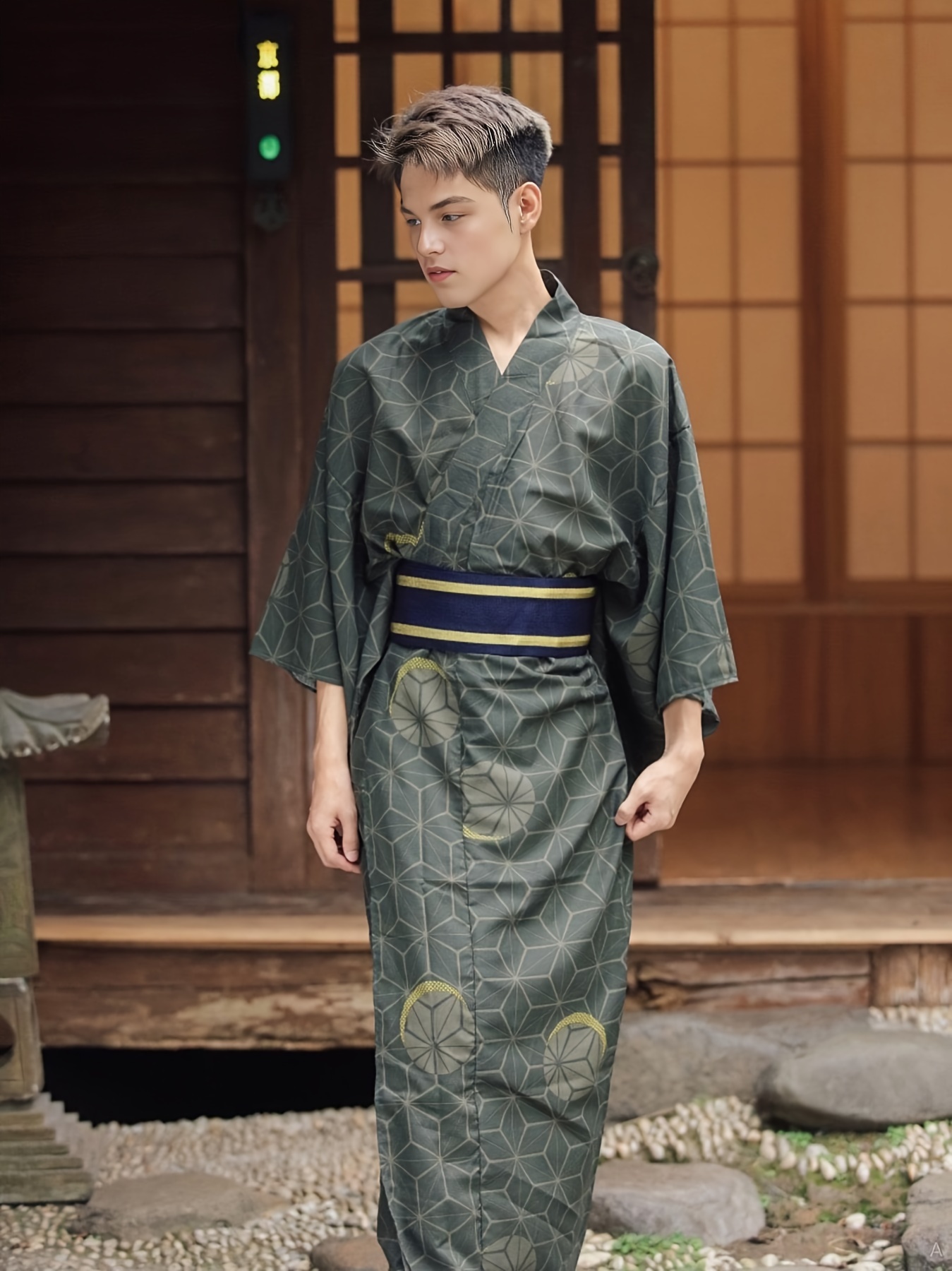 1pc traditional japanese kimono men suitable samurai - Temu South