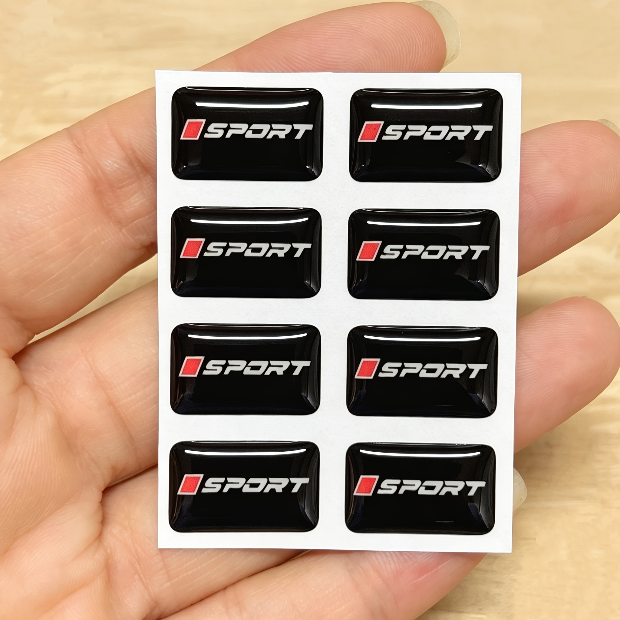 TEMU 8pcs Sports Car Stickers, Suitable For All Cars, Motorcycles, Helmets, Phones, Tablets, Luggage Stickers