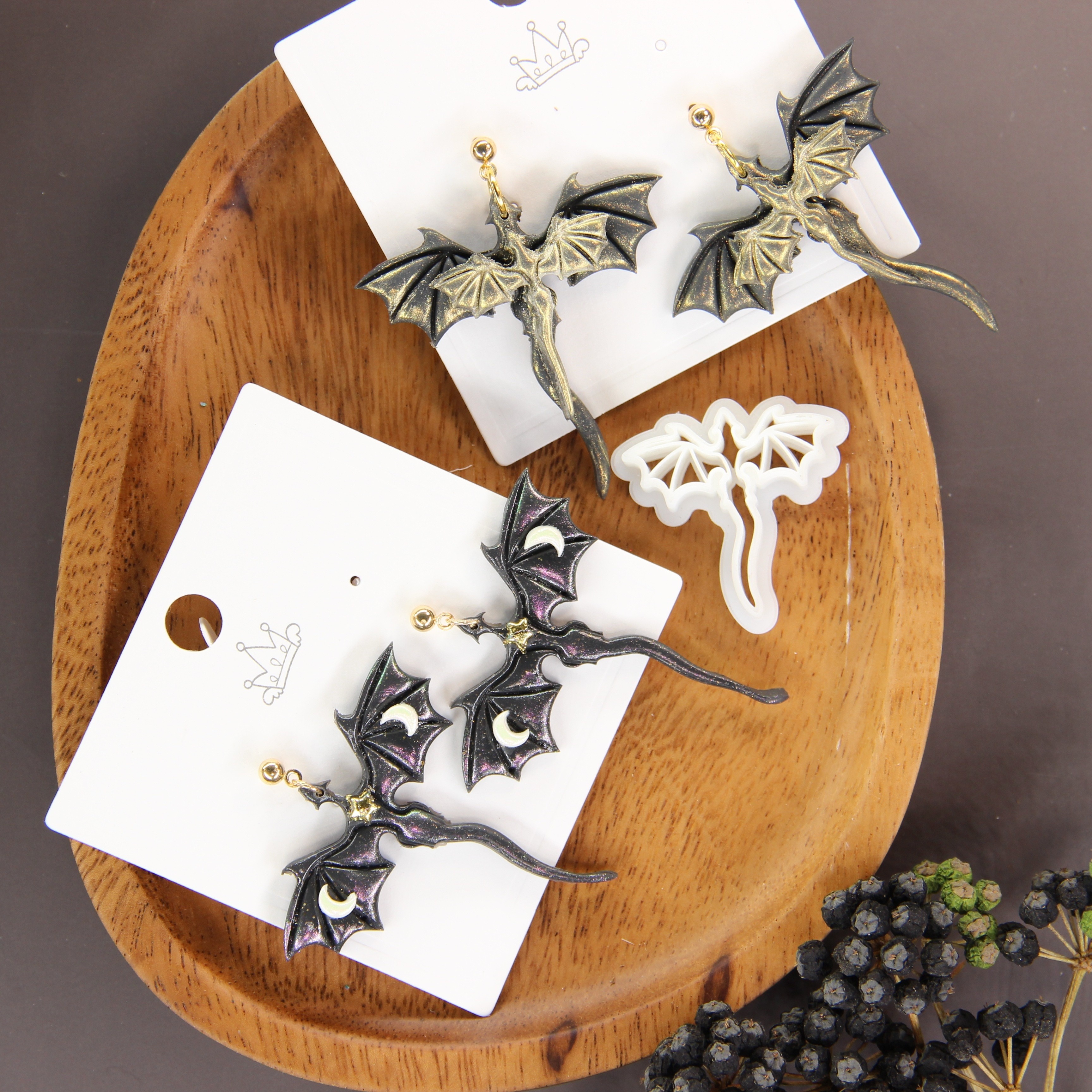 1Pc/2Pc Dragon Polymer Clay Cutter, Clay Cutters for Earring Making, DIY  Clay Cutter Mold, Polymer Clay Tool