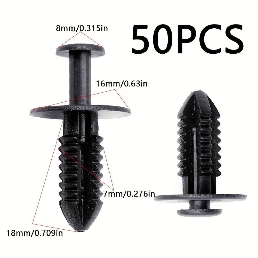 50pcs Of Plastic Fasteners For Mercedes Liners, Front Bumper Clips, Automotive Fasteners, And Rivets.