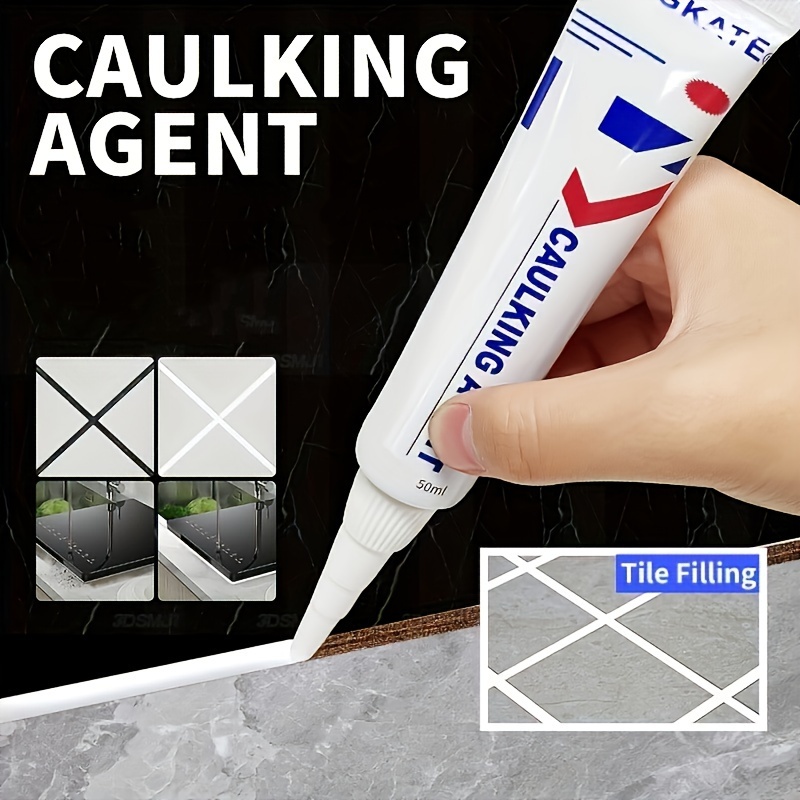 Premium Plastic Steel Mud Beauty Seam Glue/for Basin Rack, Shower Room, Sink Edge, Toilet, Bathtub, Floor Tile, Wall Tile, TV Background Wall, Home Waterproof