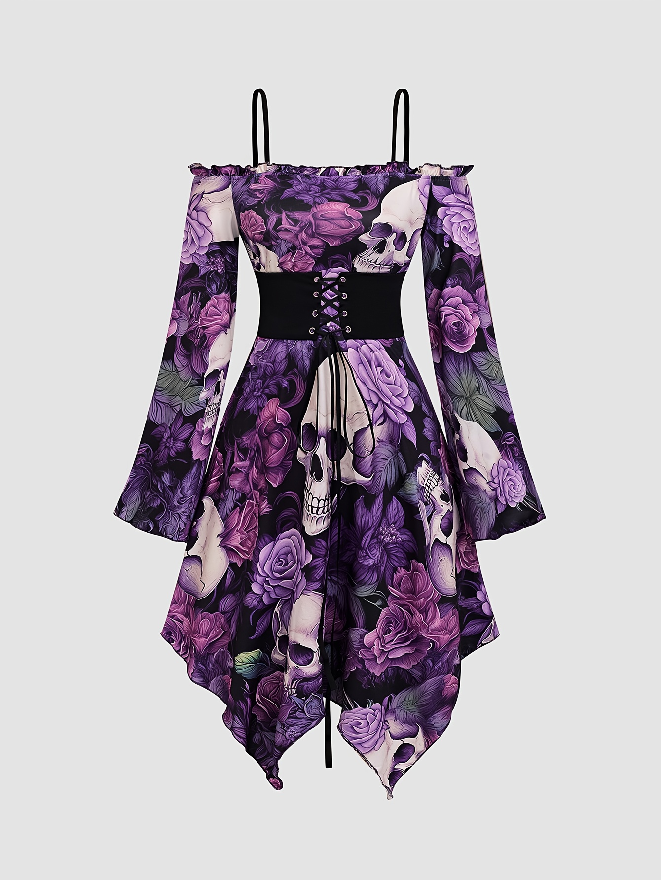 strapless open back dress Karla Pink Ruffle Mini Dress main image 1