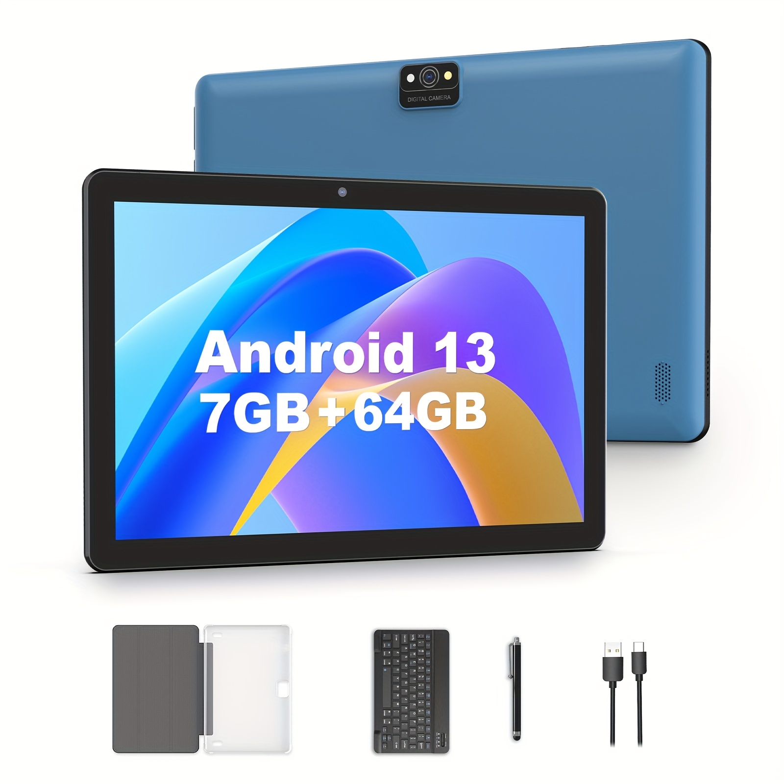 Tablet Android 13 de 10 pulgadas con 13 GB (4+9) RA 64 GB de