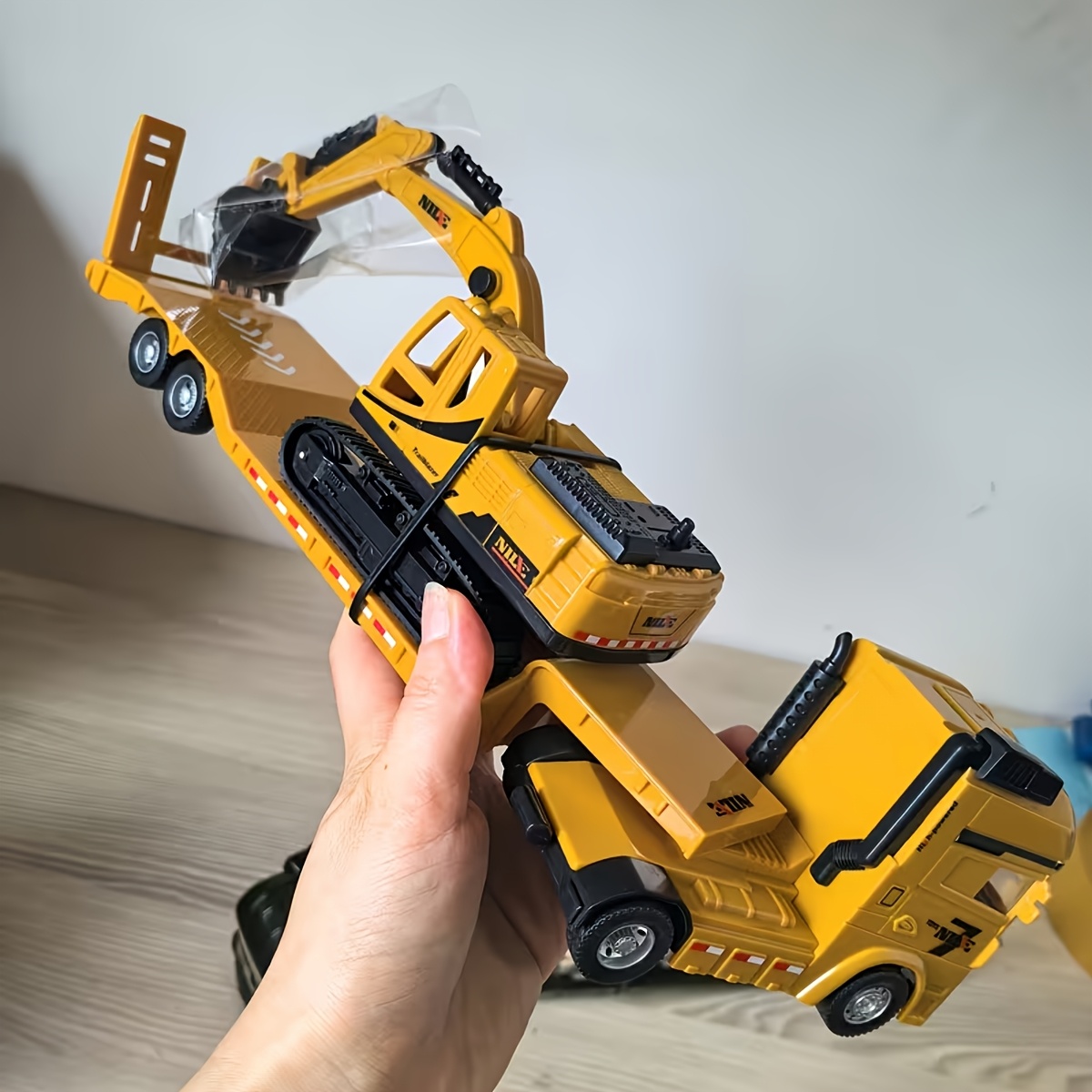 Large-Sized Push-Along Toy Truck Set