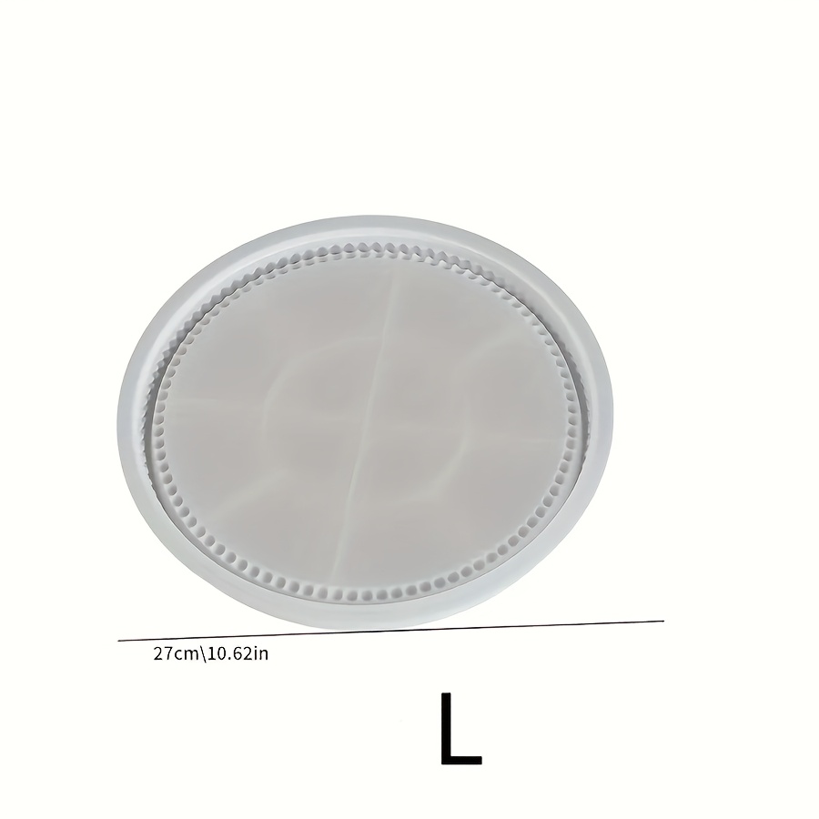 Image of Clay Molds For Storage Trays, Silicone Molds For Round Coasters, Casting Molds For Plaster Resin Jewelry Display Trays, Craft Making, And Home Decoration