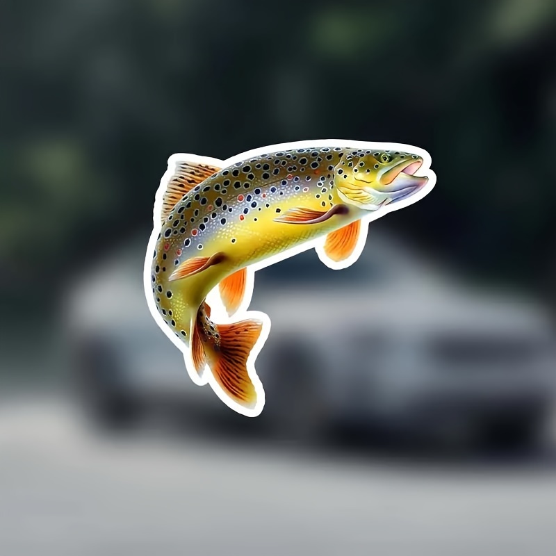 

Fish Sticker For Car Windows - Pvc Material - Fishing Decal For Suvs And Trucks