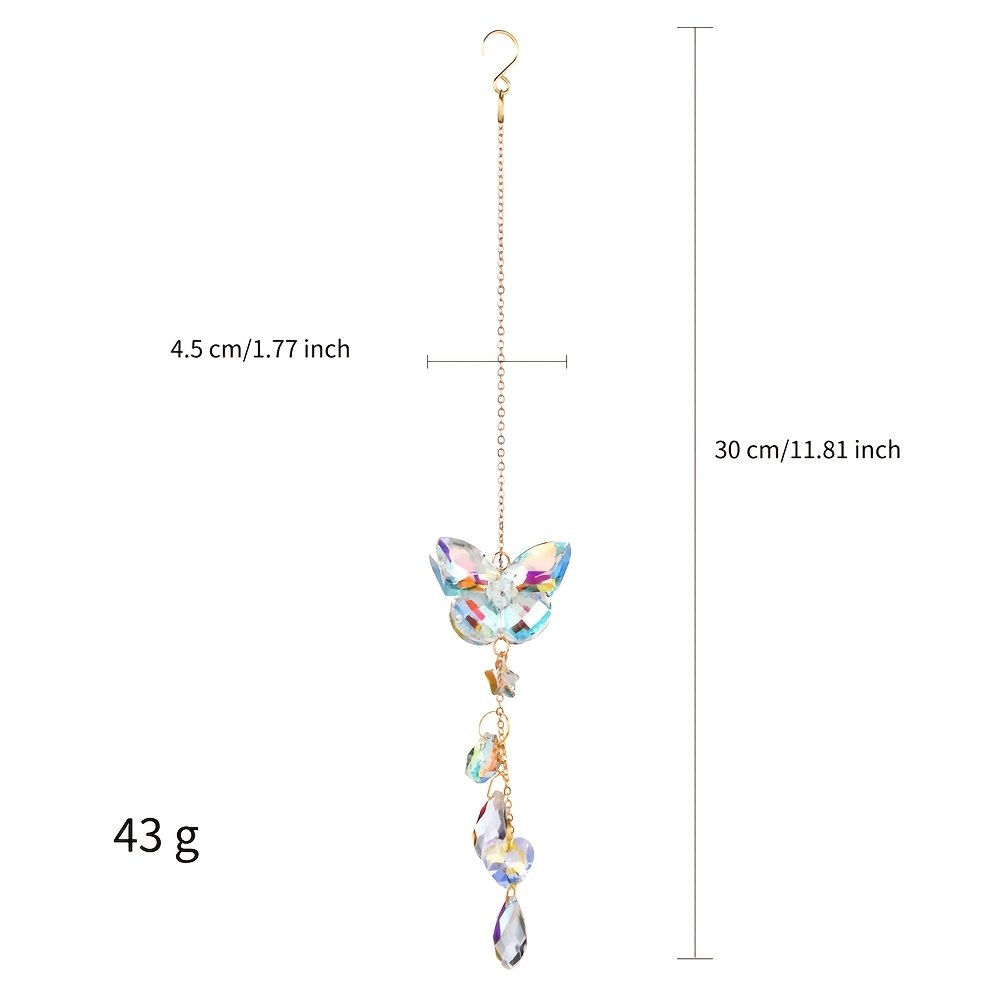 Decorative Window Hangings For , Handcrafted Colorful And Dragonflies, Sun Catcher Wind Chimes, Rainbow Makers